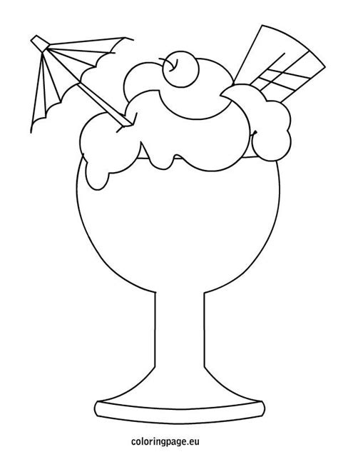 ice cream coloring page
