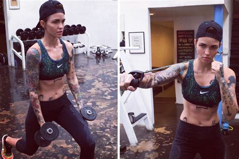 ruby rose shows off her six pack page six