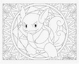 Mandala Coloriage Mandalas Adulte Wartortle Imprimer Pikachu Kanto Pokémon Colorier Coloriages Evoli sketch template