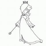 Coloring Rosalina Pages Peach Princess Daisy sketch template