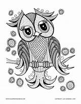 Owl Coloring Owls Cute Pages Adults Color Kids Print Eyes Printable Adult Tender Animals Mandala Justcolor Thumbs Visit sketch template