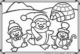 Coloring Penguin Pages Cute Christmas Printable Penguins Clipart Baby Sheet Print Bear Polar Library Popular Clip sketch template