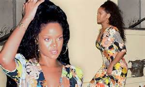 Rihanna Sizzles As She Heads Out To Dinner In Barbados Daily Mail Online