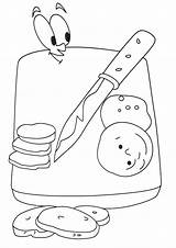 Coloring Pages Cutting Board sketch template