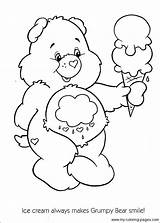Coloring Care Bear Pages Bears Grumpy Ice Cream Lucky Search Color Printable Cartoon Print Sheets Colouring Google Getdrawings Luck Kids sketch template