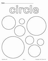Shapes Circle Circles Preschoolers Worksheet Toddlers Supplyme Mpmschoolsupplies Davemelillo sketch template