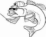 Coloring Peixe Bass Ikan Teacher Vector Lustig Gambar Fisch Hitam Putih Pixabay Koi sketch template