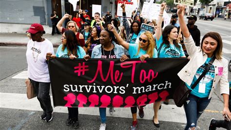 sparked by metoo campaign sexual assault survivors rally
