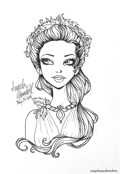624 best coloring pages portraits for grown ups images