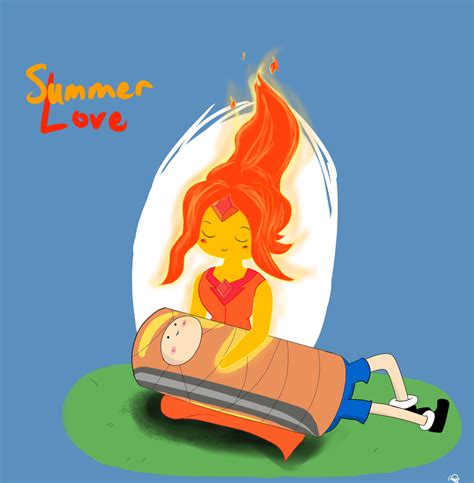 Finn And Flame Princess Summer Love By Anime0master On