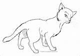 Warrior Cats Coloring Cat Pages Lineart Warriors Clipart Library Yawns sketch template