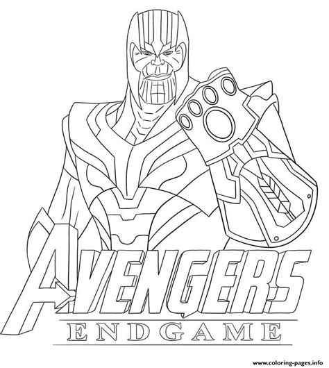 thanos avengers endgame skin  fortnite coloring page printable