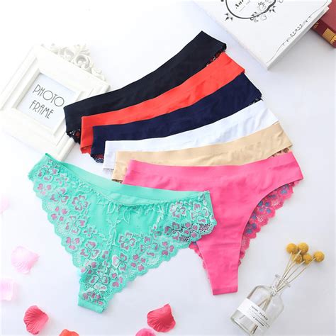 seamless women lingerie panties briefs lace underwear sexy daily adult