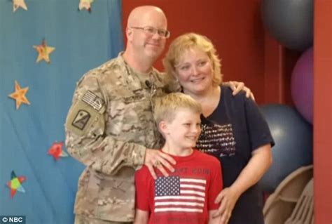 moment military father surprises son turning up at magic show after 13 month deployment daily
