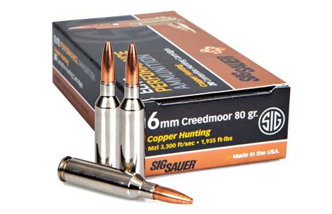 6mm Creedmoor Elite Copper Hunting Ammo For Medium Sized Game