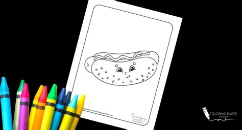 hot dog coloring pages