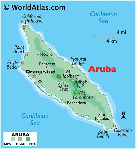 printable map  aruba