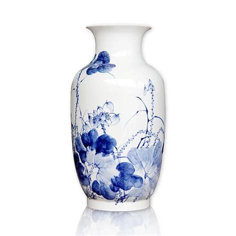 master  hand painted jingdezhen blue  white porcelain ceramics vase  vases  home