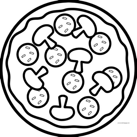 kids pizza coloring page coloring pages