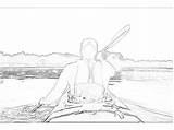 Kayaking sketch template