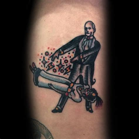 magician tattoo designs  men magic trick ink ideas
