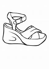 Sapato Heel Tudodesenhos sketch template