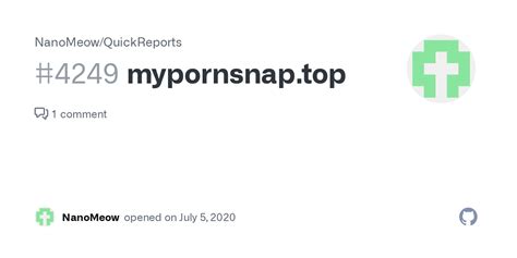 mypornsnap top · issue 4249 · nanomeow quickreports · github