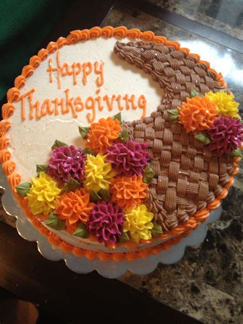 Easy Thanksgiving Cake Decorating See More Party Ideas At This Easy
