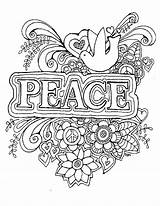 Peace Coloring Colouring Adult Pages Adults Sign Printable Sheets Digital Bible Original Kids Color Mandala Etsy Print Family Books Getcolorings sketch template