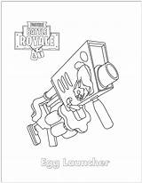 Fortnite Launcher Egg Coloring Pages Categories Battle sketch template