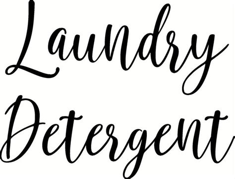 laundry detergent label decal laundry room decor laundry etsy