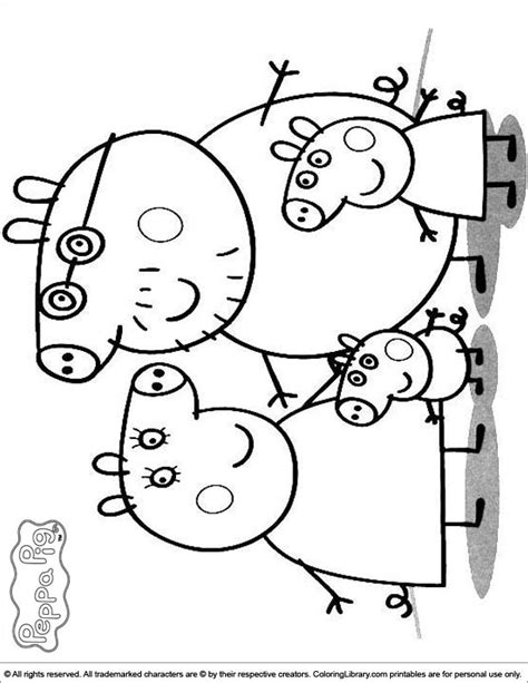 peppa pig coloring pages images  pinterest birthdays