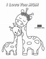 Coloring Pages Baby Mom Getcolorings Printable sketch template