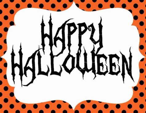 halloween sign halloween printables  halloween images