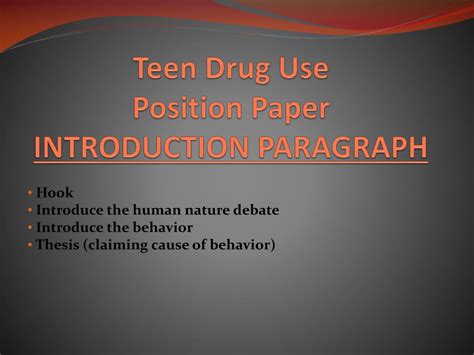 position paper introduction   steps  writing  position