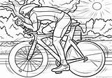 Coloring Cycling Pages Sports Print Books sketch template