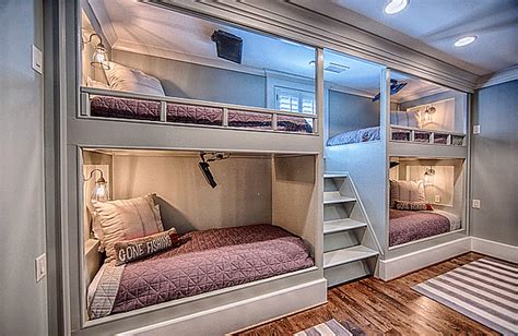 22 Cool Designs Of Bunk Beds For Four Home Design Lover Modern Bunk