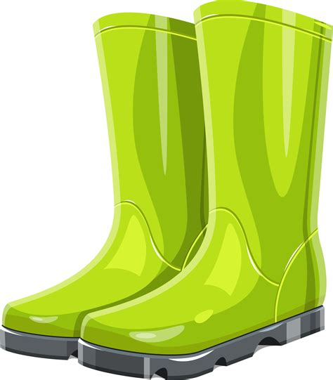 rubber garden boots clipart design illustration  png