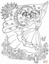 Coloring Pagan Pages Dancing Girl Supercoloring sketch template