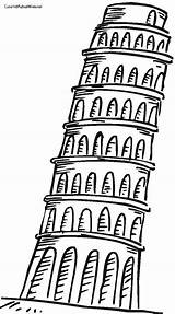 Pisa Tower Leaning Drawing Cartoon Italy Drawings Easy Clipart Kids Google Clipartmag Painting Clipartbest источник Cliparts sketch template