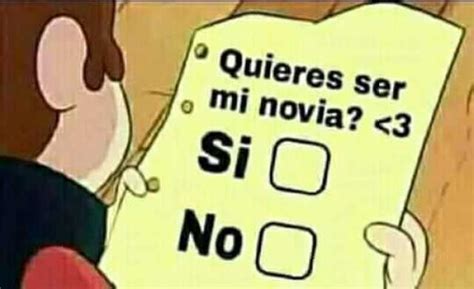 quieres ser mi novia 3 si o no