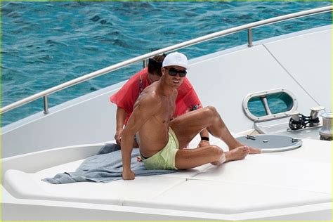 Cristiano Ronaldo Skips Espys Goes Shirtless In Ibiza