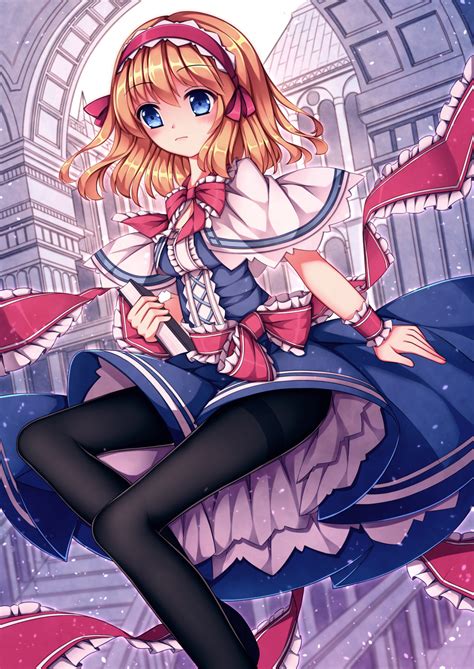 safebooru alice margatroid blonde hair blue eyes dress short hair