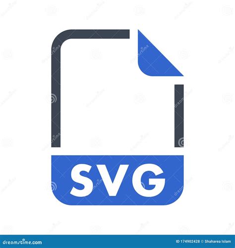svg file format icon stock vector illustration  file