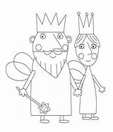 Queen King Thistle Coloring Pages Holly Ben Categories Kingdom Little Kids sketch template