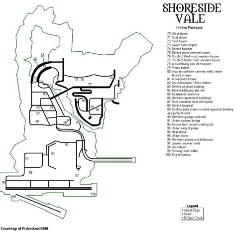 Grand Theft Auto Iii Hidden Packages Map Shoreside Vale Map For Pc By