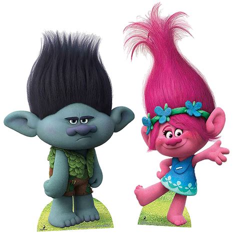 Poppy And Branch Trolls Cardboard Cut Out Party Decorations