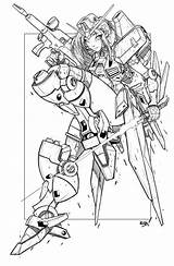 Gundam Girl Line Coloring Pages Robduenas Anime Robot Deviantart Metal Frame Sketch Arms Musume Girls Mecha Colouring Manga Drawings Racing sketch template