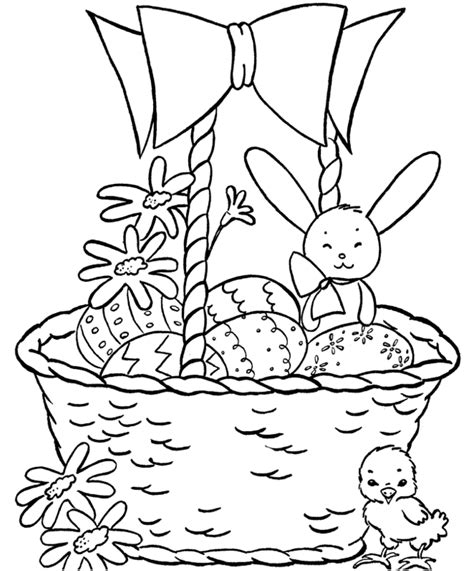 easter basket coloring page coloring book