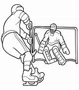 Hockey Coloring Pages Kids Printable sketch template